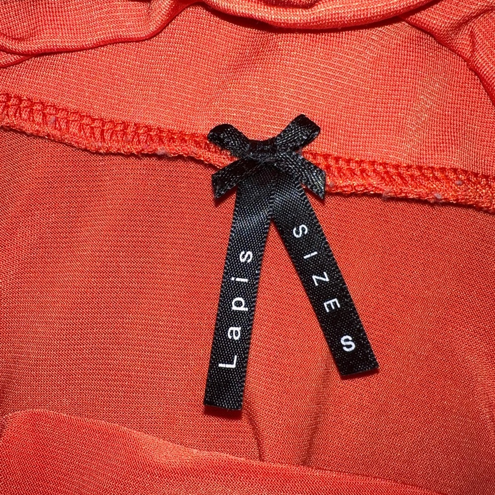 Lapis Tangerine Strapless Dress, Small - Picture 5 of 6